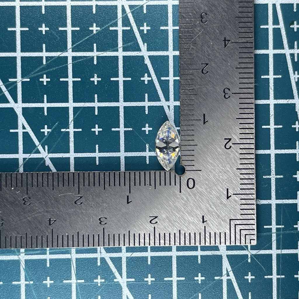 1 Carat Marquise VVS1 D Moissanite Space Diamond | 5x10mm | + GRA Report & Warranty | GemDrop® Verified