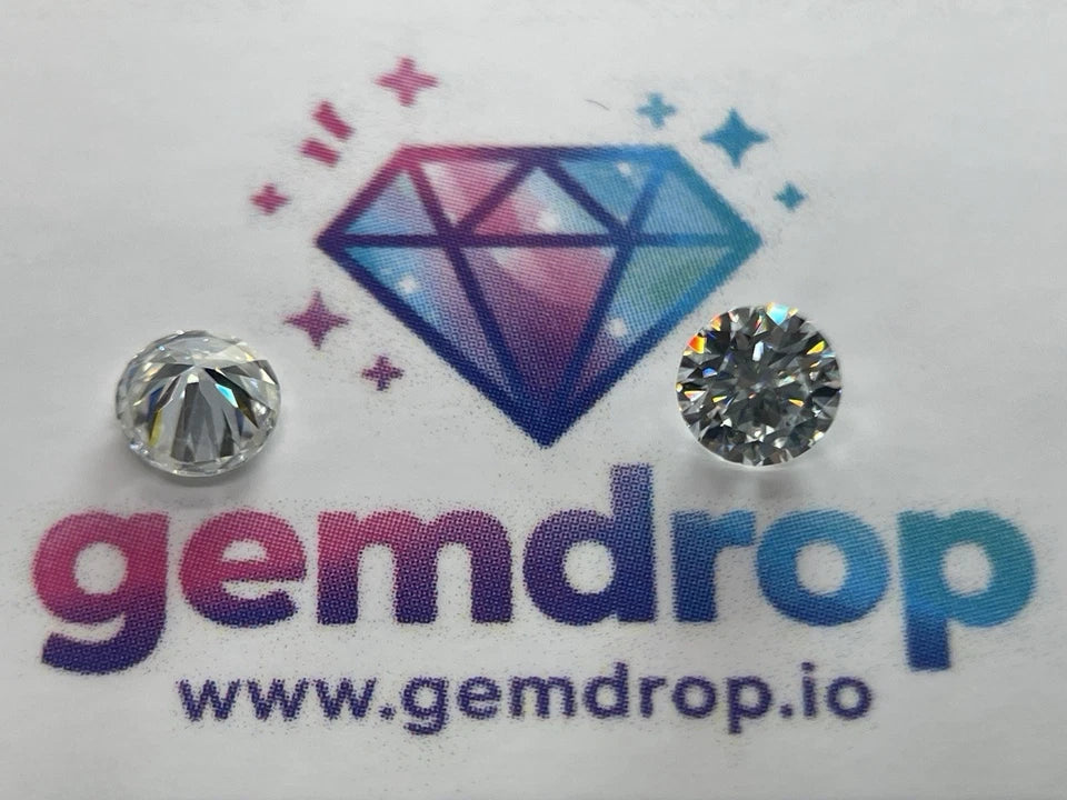 1 Carat Round Brilliant VVS1 D Moissanite Space Diamond | 6.5mm | + GRA Report & Warranty | GemDrop® Verified