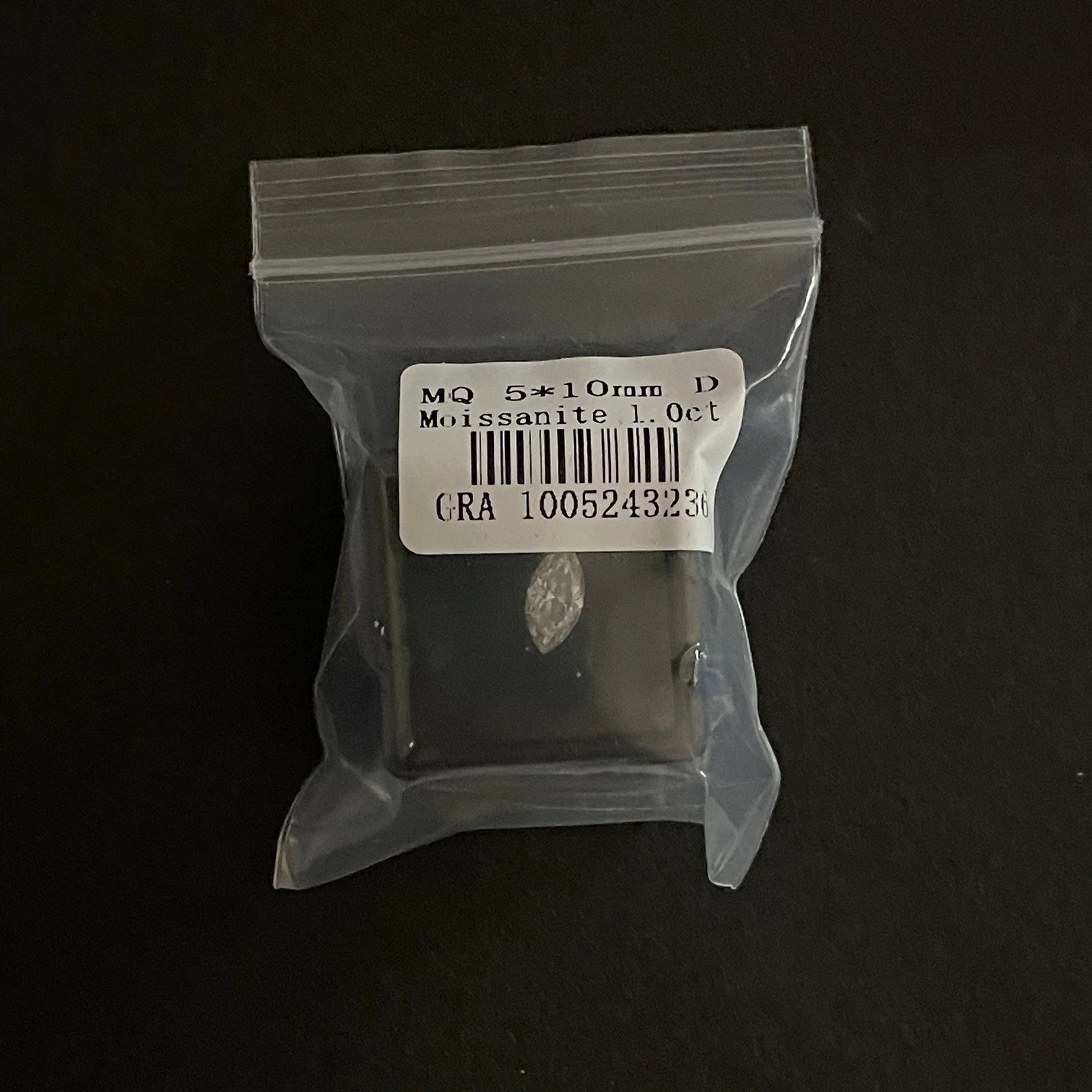 1 Carat Marquise VVS1 D Moissanite Space Diamond | 5x10mm | + GRA Report & Warranty | GemDrop® Verified