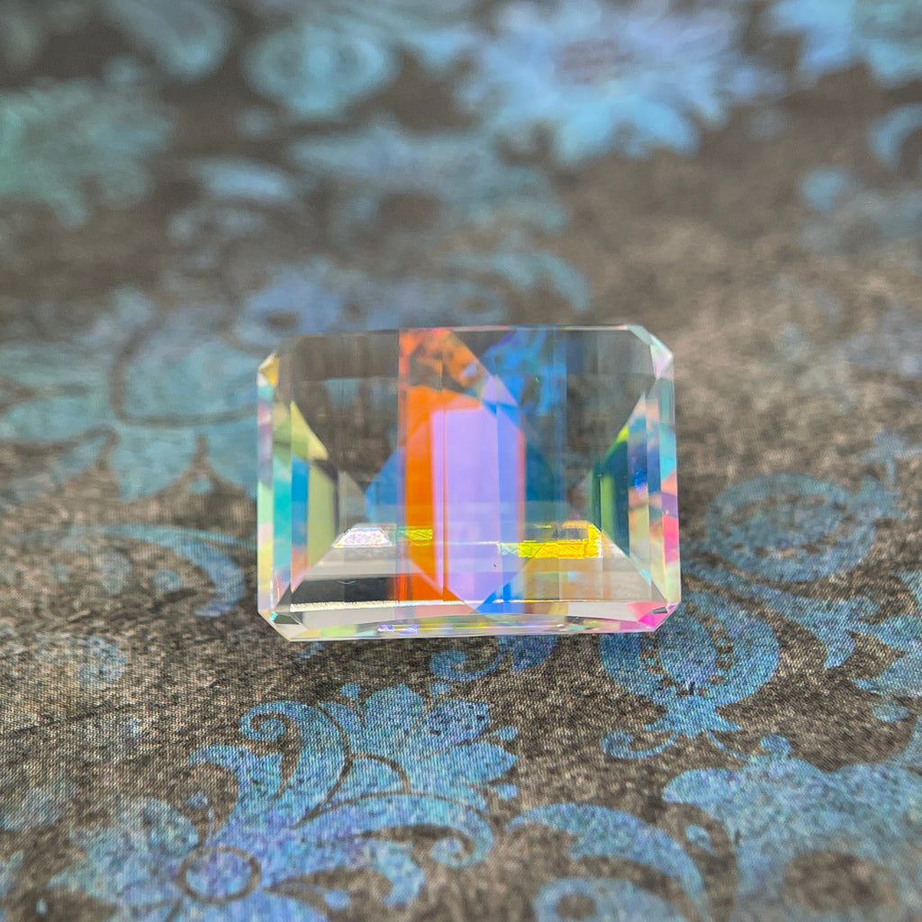 20.025ct Mystic Quartz | Pixel Cut | 15x20 mm | Gemdrop® Verified