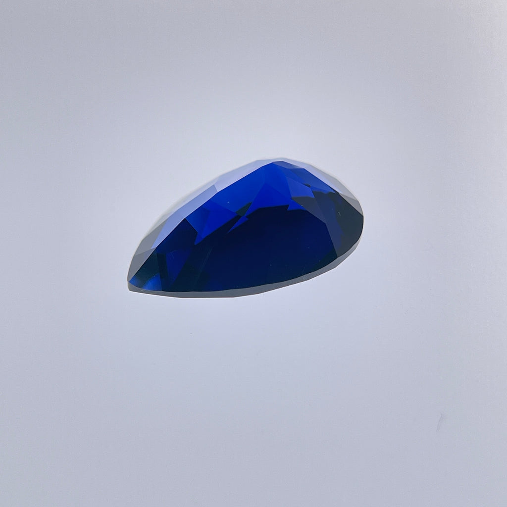 ~14ct Royal Blue Sapphire | Drop Pear Cut | 13 × 18 mm | Gemdrop® Verified