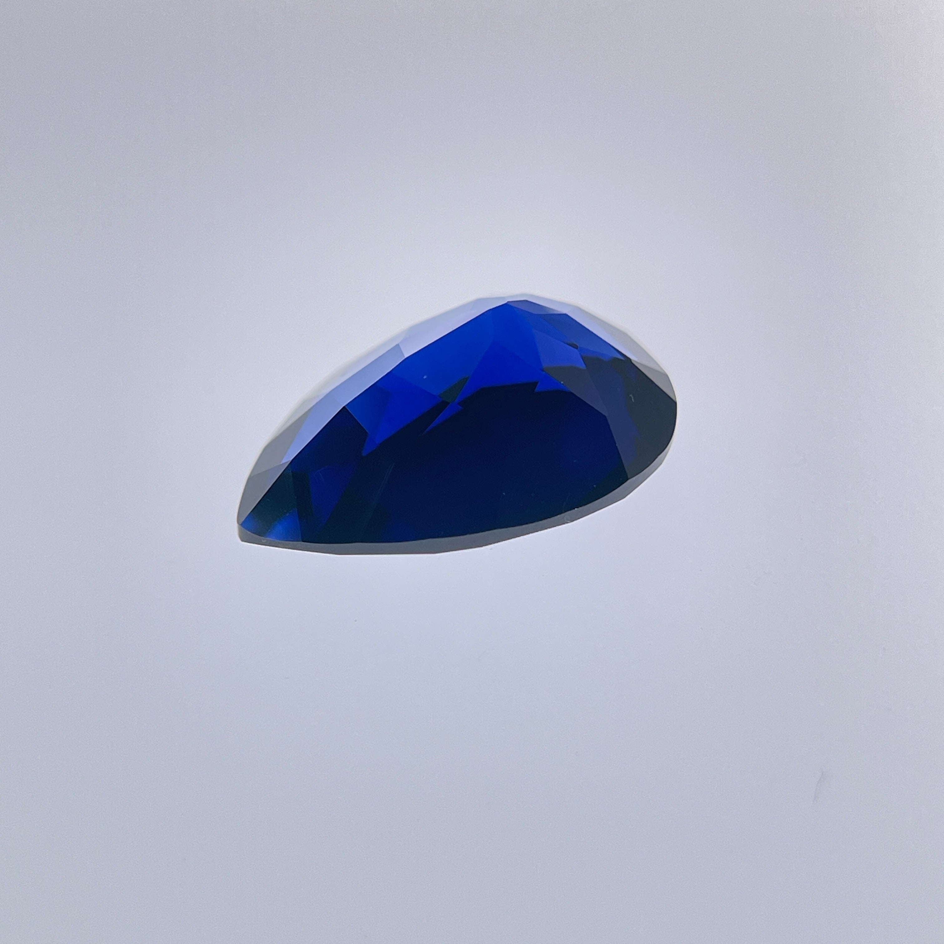 ~14ct Royal Blue Sapphire | Drop Pear Cut | 13 × 18 mm | Gemdrop® Verified