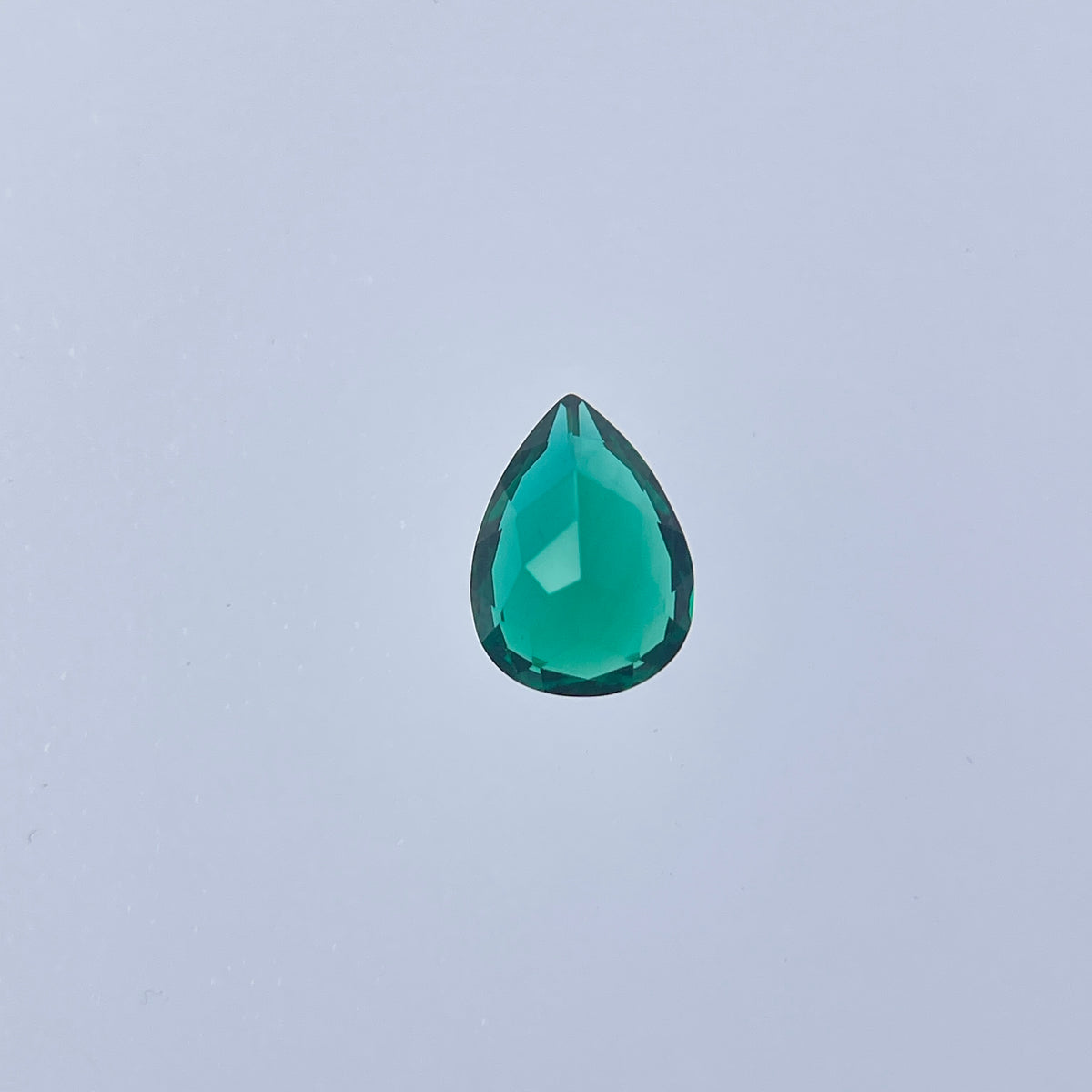 ~1 ct Zambia Green Hydrothermal Emerald [Beryl] | Drop Cut | 6x8 mm | Gemdrop® Verified