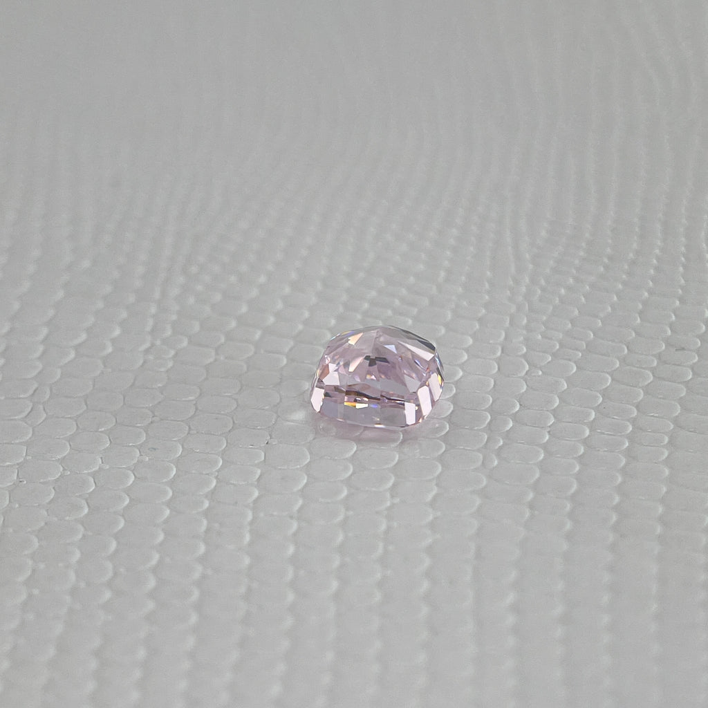 Ice Cut Cubic Zirconia – Seductive Pink & Padparadscha Cushion Cut 7x7 mm ~3.6ct