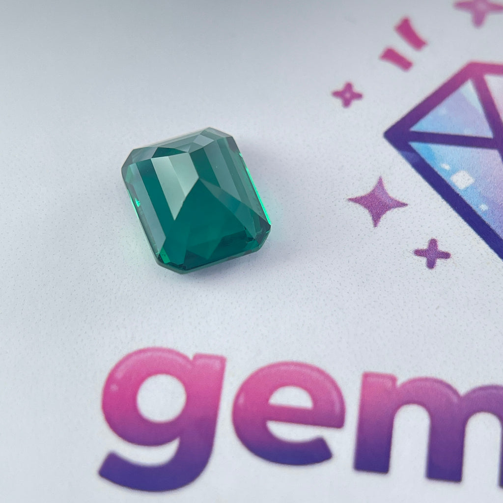 Zambia Green Hydrothermal Emerald [Beryl] | Emerald Cut | 6x8 & 8x10 mm | Gemdrop® Verified