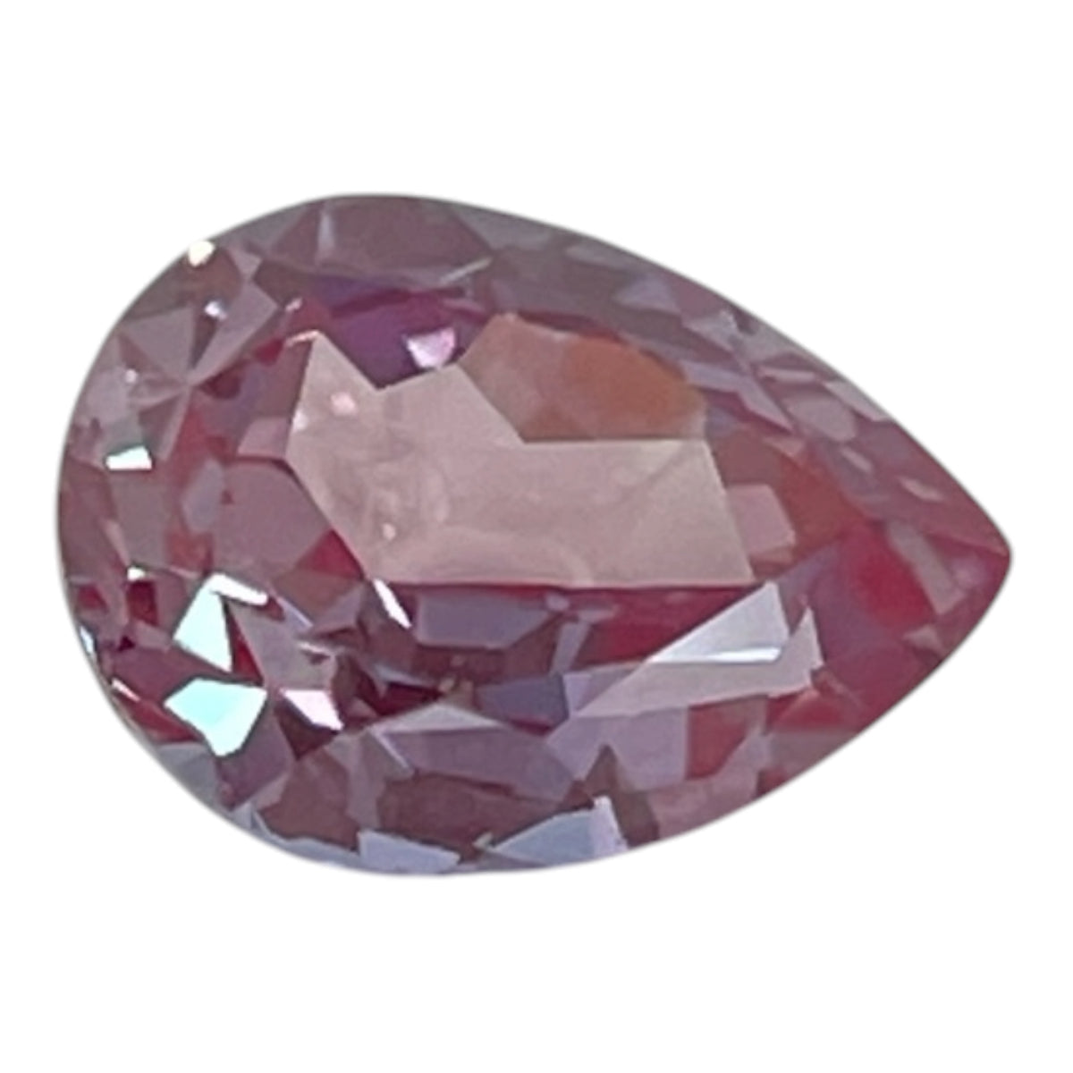 ~1.3 ct Purple–Green Colour Change Alexandrite [chrysoberyl] | Drop Cut | 6x8 mm | Gemdrop® Verified