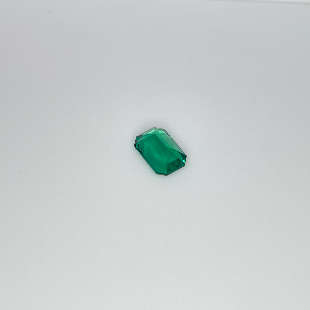 Zambia Green Hydrothermal Emerald [Beryl] | Emerald Cut | 4x6 mm | Gemdrop® Verified