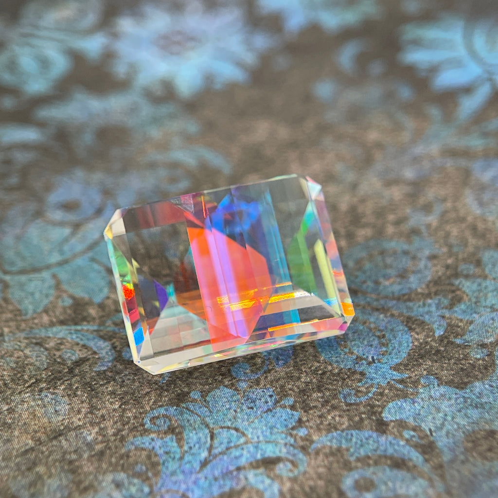 20.025ct Mystic Quartz | Pixel Cut | 15x20 mm | Gemdrop® Verified
