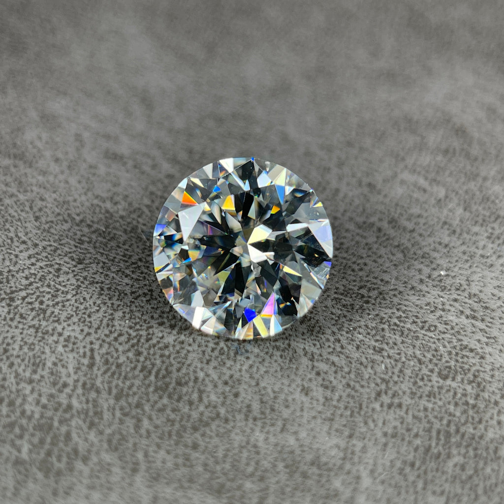 4 Carat Round Brilliant VVS1 D Moissanite Space Diamond | 10mm | GemDrop® Verified