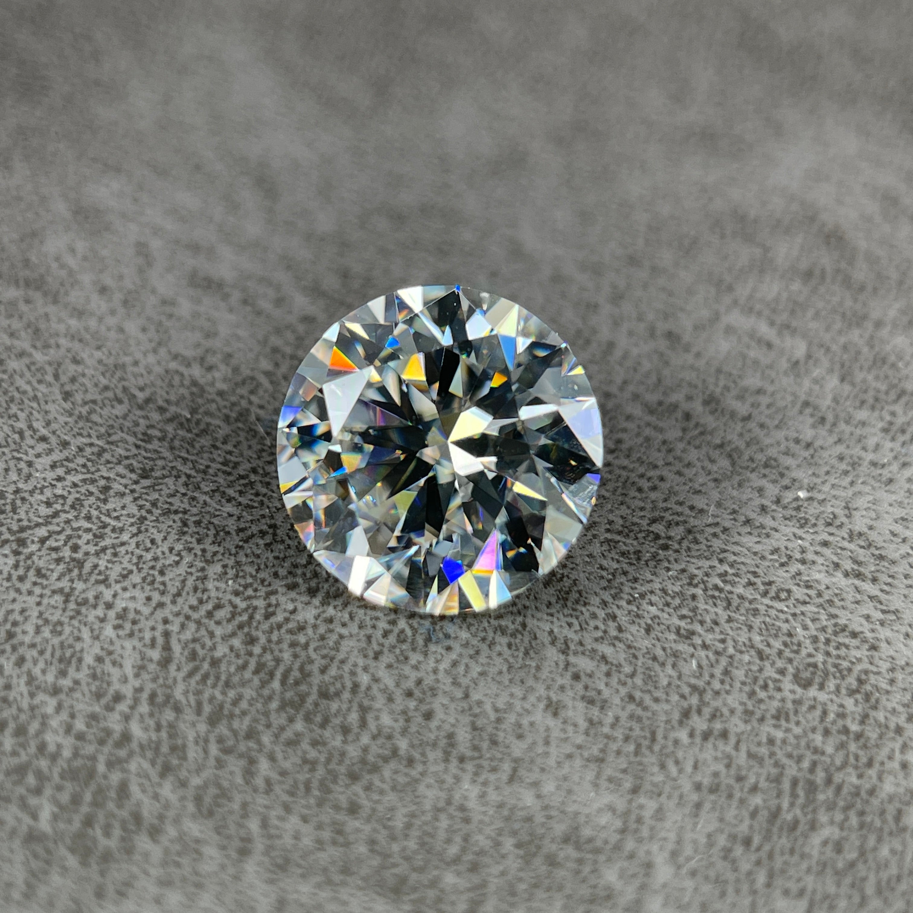 4 Carat Round Brilliant VVS1 D Moissanite Space Diamond | 10mm | GemDrop® Verified