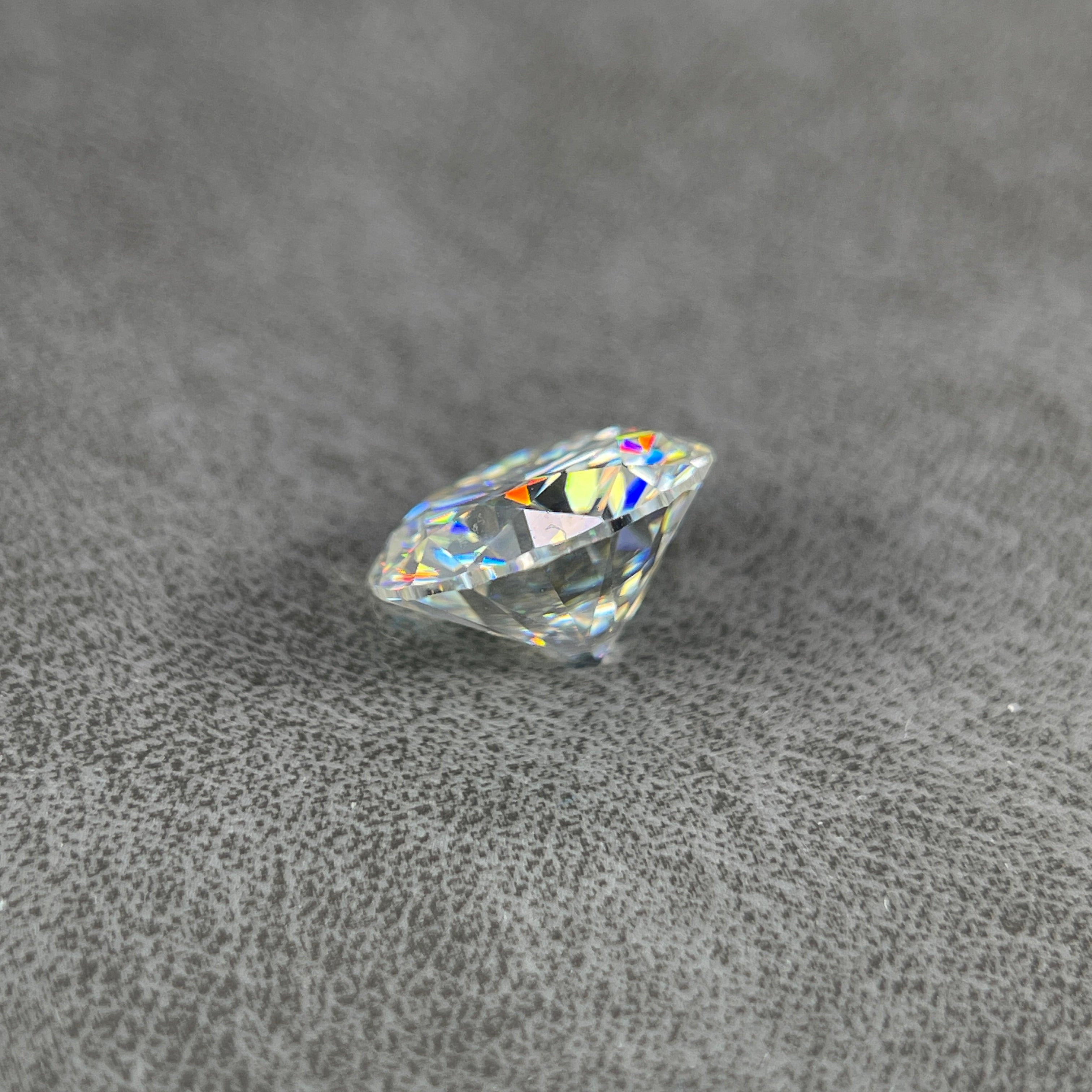 4 Carat Round Brilliant VVS1 D Moissanite Space Diamond | 10mm | GemDrop® Verified