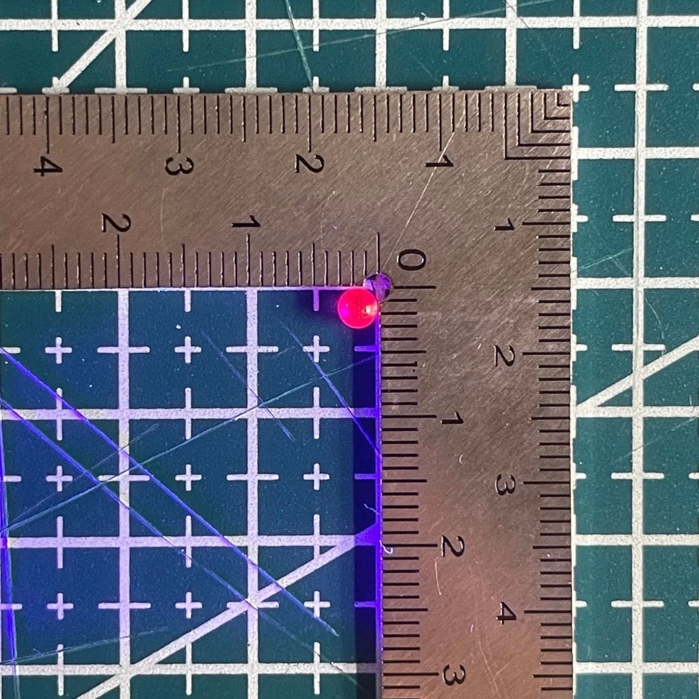 ~0.1 ct Pigeon Blood Red Ruby | Round Brilliant Cut & Orb/Sphere | 3 mm | Gemdrop® Verified