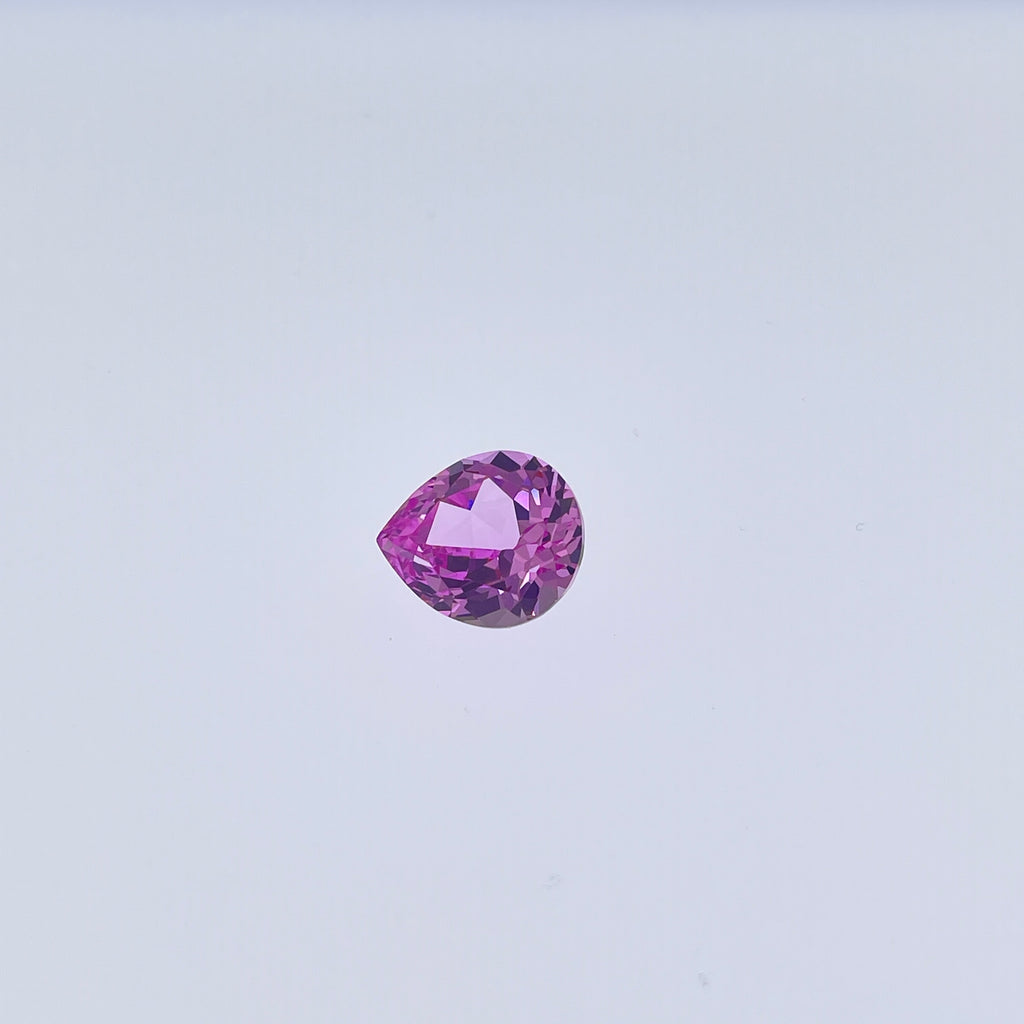 ~9ct Sakura Pink Sapphire | Drop Pear Cut | 12 × 14 mm | Gemdrop® Verified