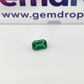 Zambia Green Hydrothermal Emerald [Beryl] | Emerald Cut | 4x6 mm | Gemdrop® Verified