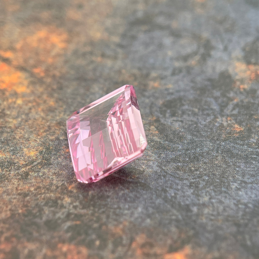 ~14.125ct Seductive Pink Sapphire | Pixel Cut | 12x16 mm | Gemdrop® Verified