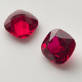 12, 15 & 17 Carat Pigeon Blood Red Ruby | Cushion Cut | Gemdrop® Verified