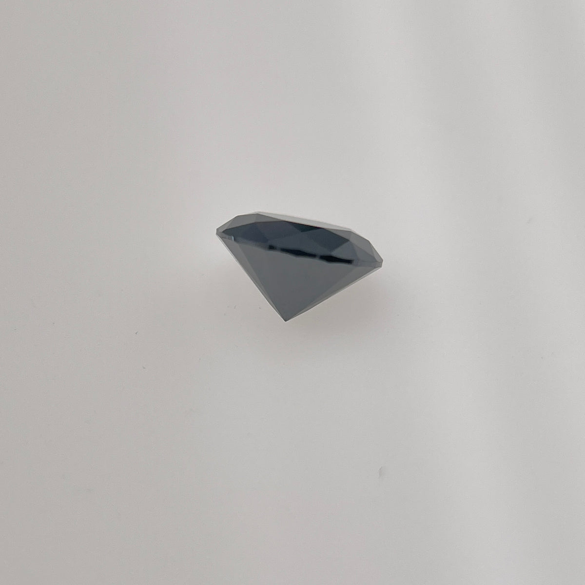 2 Carat Black Space Diamond [Moissanite] | Round Brilliant Cut | 8 mm | Gemdrop® Verified