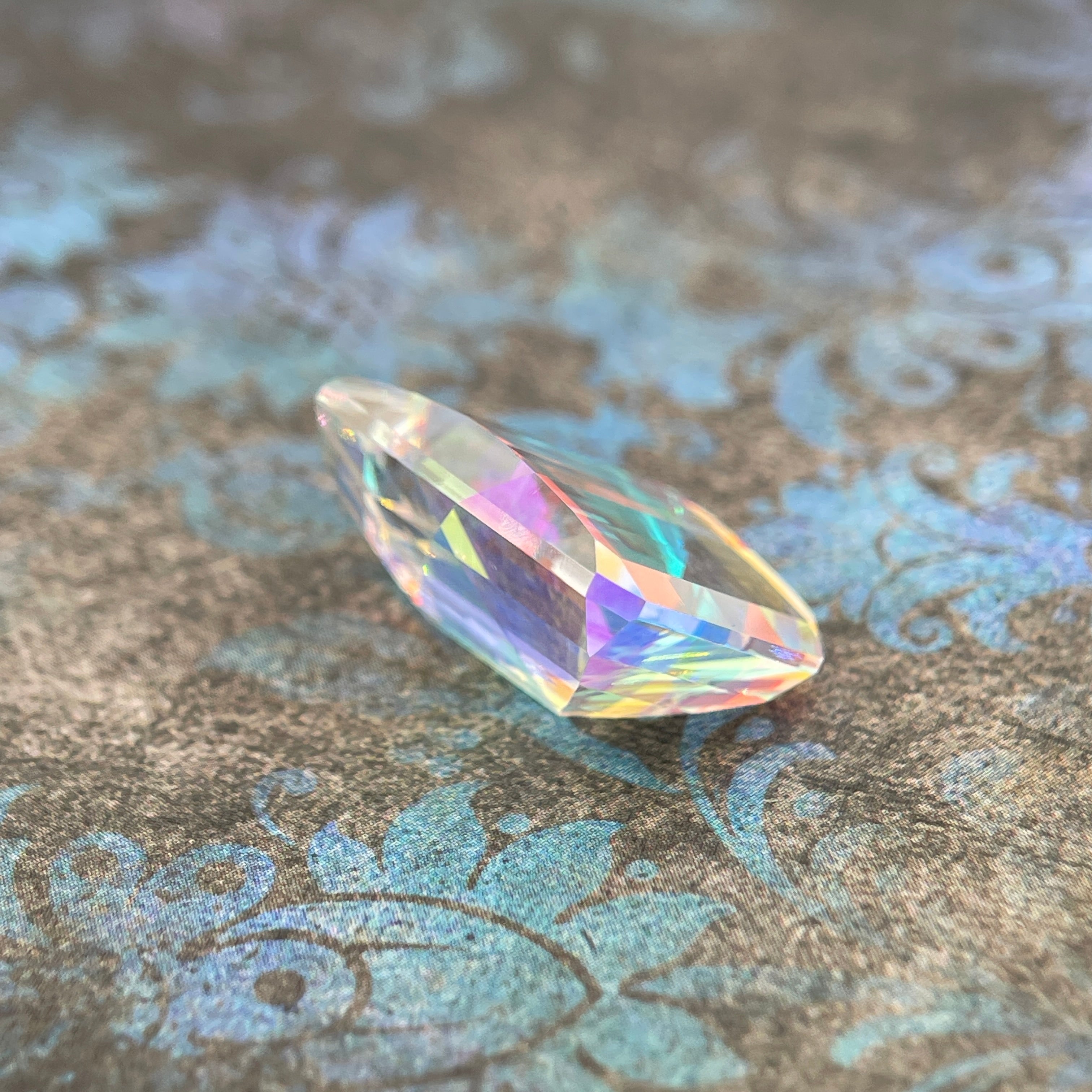 20.025ct Mystic Quartz | Pixel Cut | 15x20 mm | Gemdrop® Verified