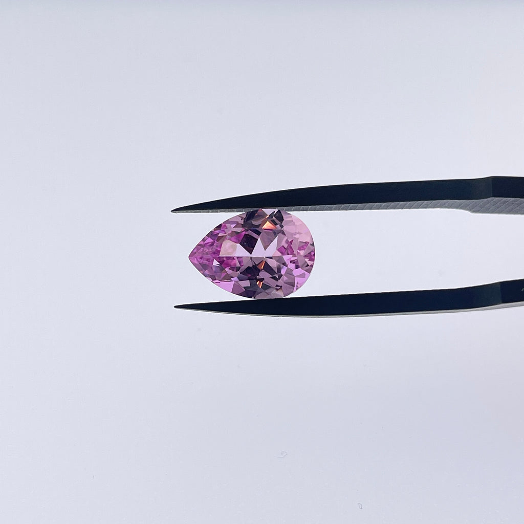 ~6ct Sakura Pink Sapphire | Drop Pear Cut | 10 × 14 mm | Gemdrop® Verified