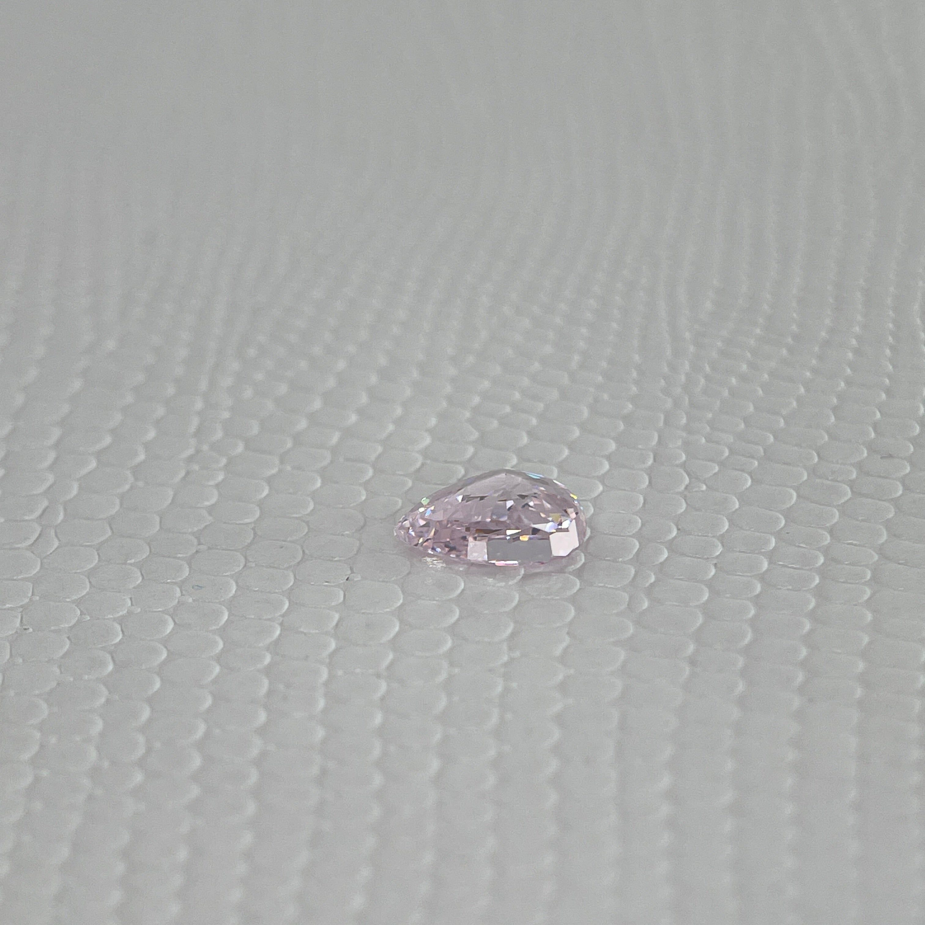 Ice Cut Cubic Zirconia – Seductive Pink Drop Cut 5x8 mm ~1.8ct