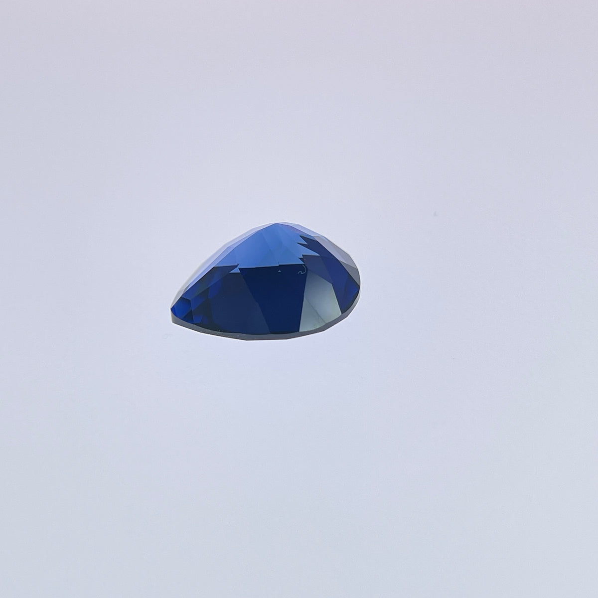 ~5.3ct Cornflower Blue Sapphire | Drop Pear Cut | 10 × 12 mm | Gemdrop® Verified