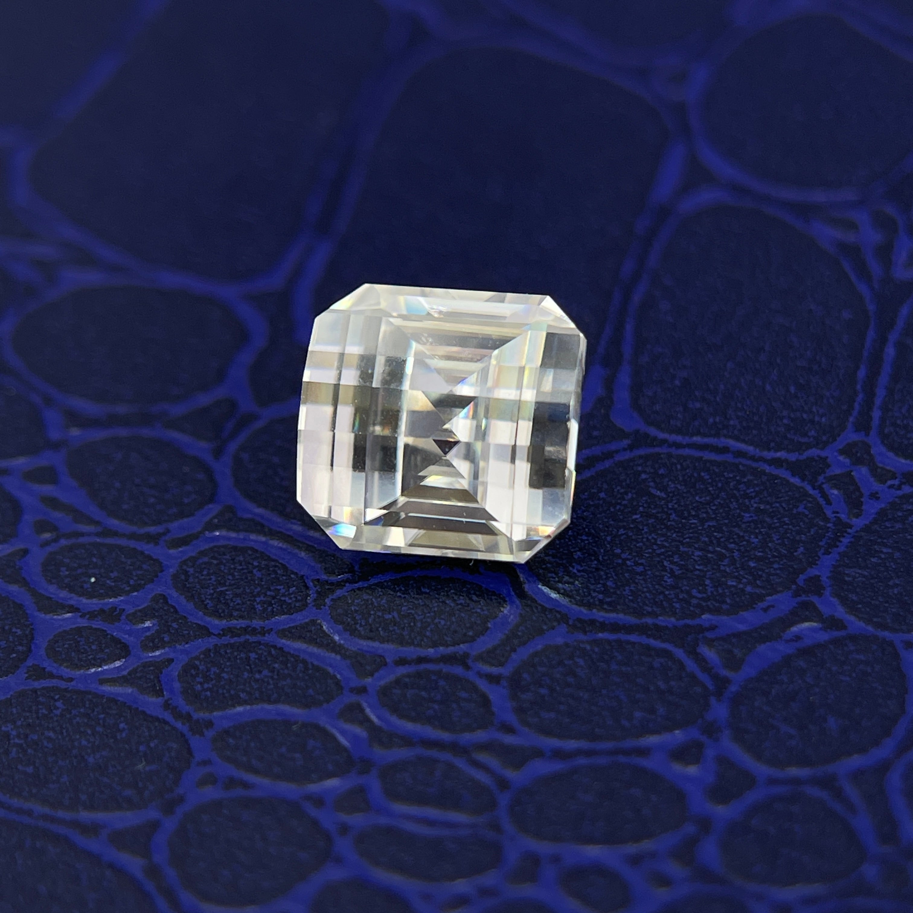 5 Carat PIXEL Cut VVS1 D Moissanite Space Diamond | 10 x 10 mm | A Gemdrop® EEEXCLUSIVE | Gemdrop® Verified