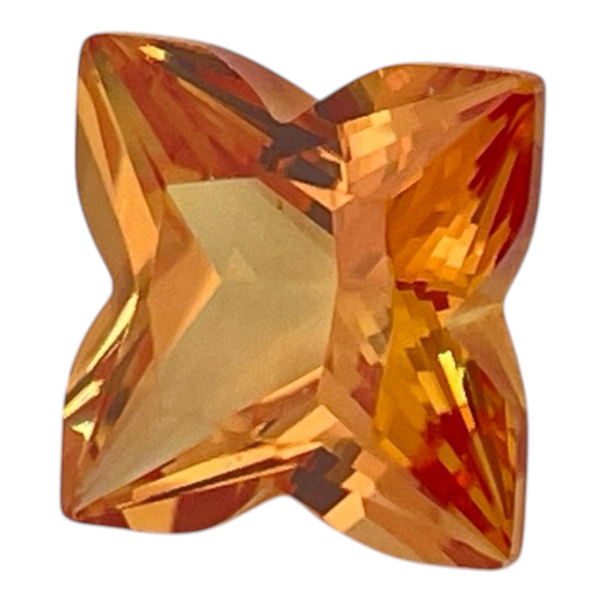 ~3ct Sapphire | Louis Vuitton Monogram Star Fantasy Cut | 8 × 8 mm | Multiple Colours | Gemdrop® Verified