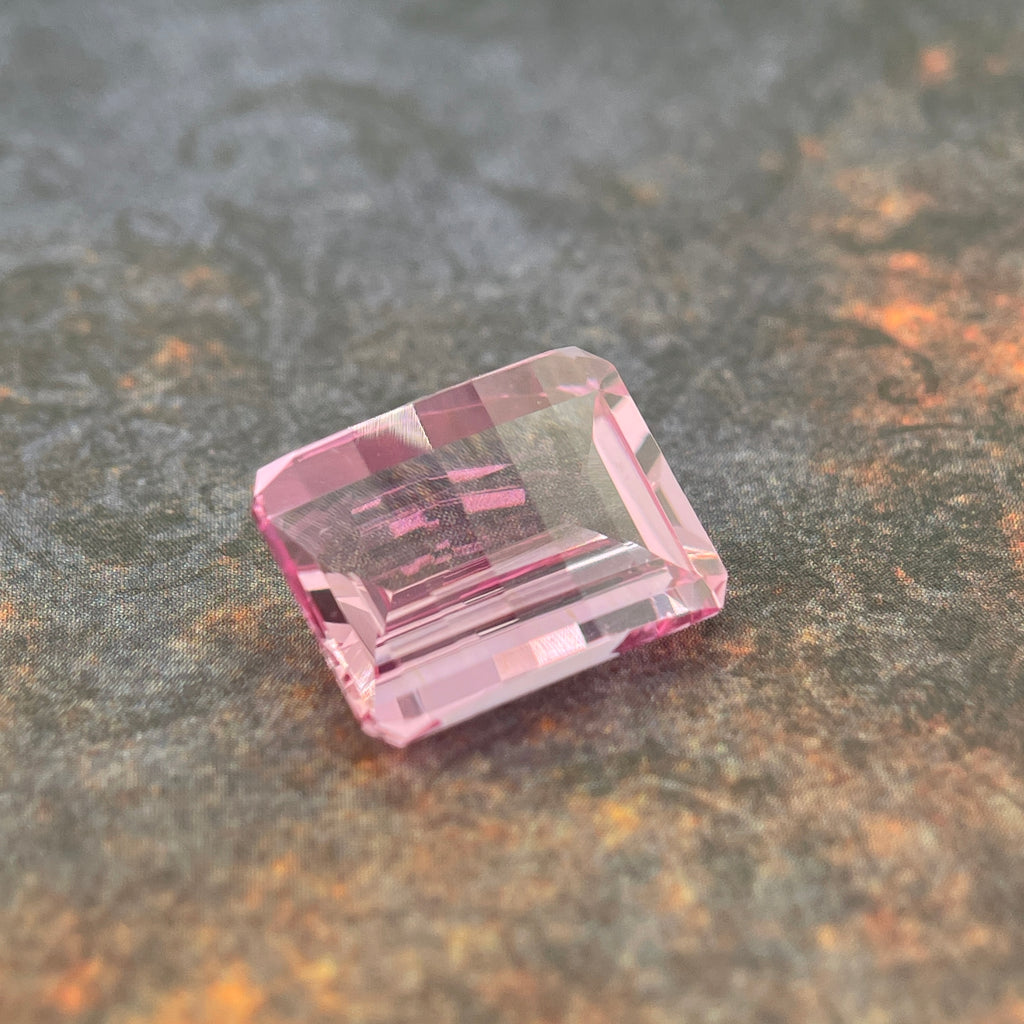 ~14.125ct Seductive Pink Sapphire | Pixel Cut | 12x16 mm | Gemdrop® Verified