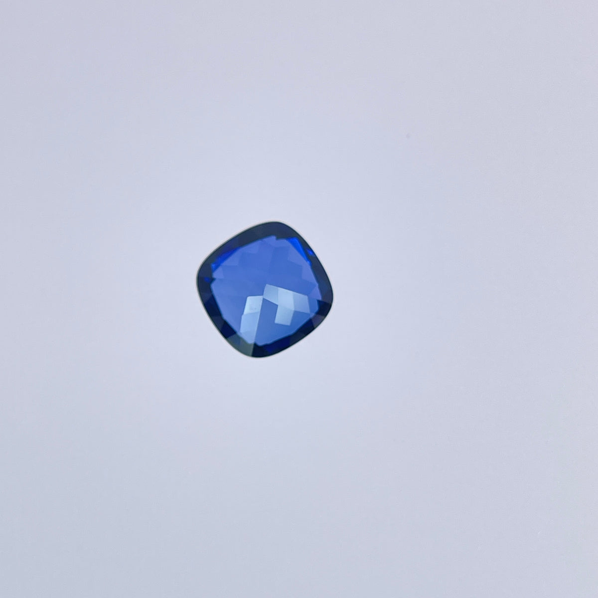 ~2.6ct Cornflower Blue Sapphire | Cushion Cut | 8 × 8 mm | Gemdrop® Verified