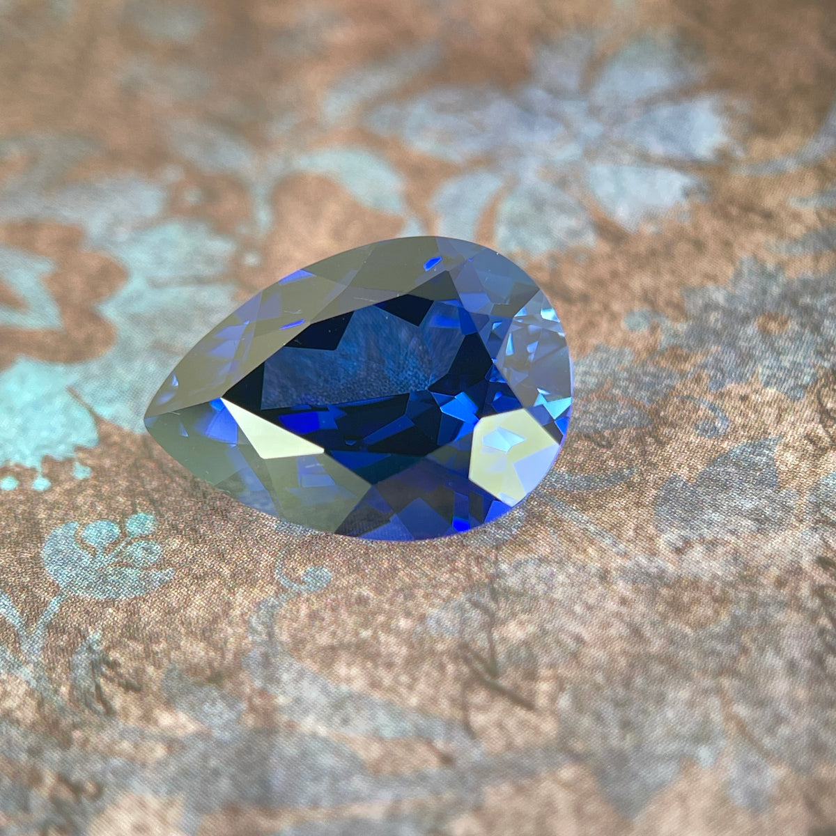~14ct Royal Blue Sapphire | Drop Pear Cut | 13 × 18 mm | Gemdrop® Verified
