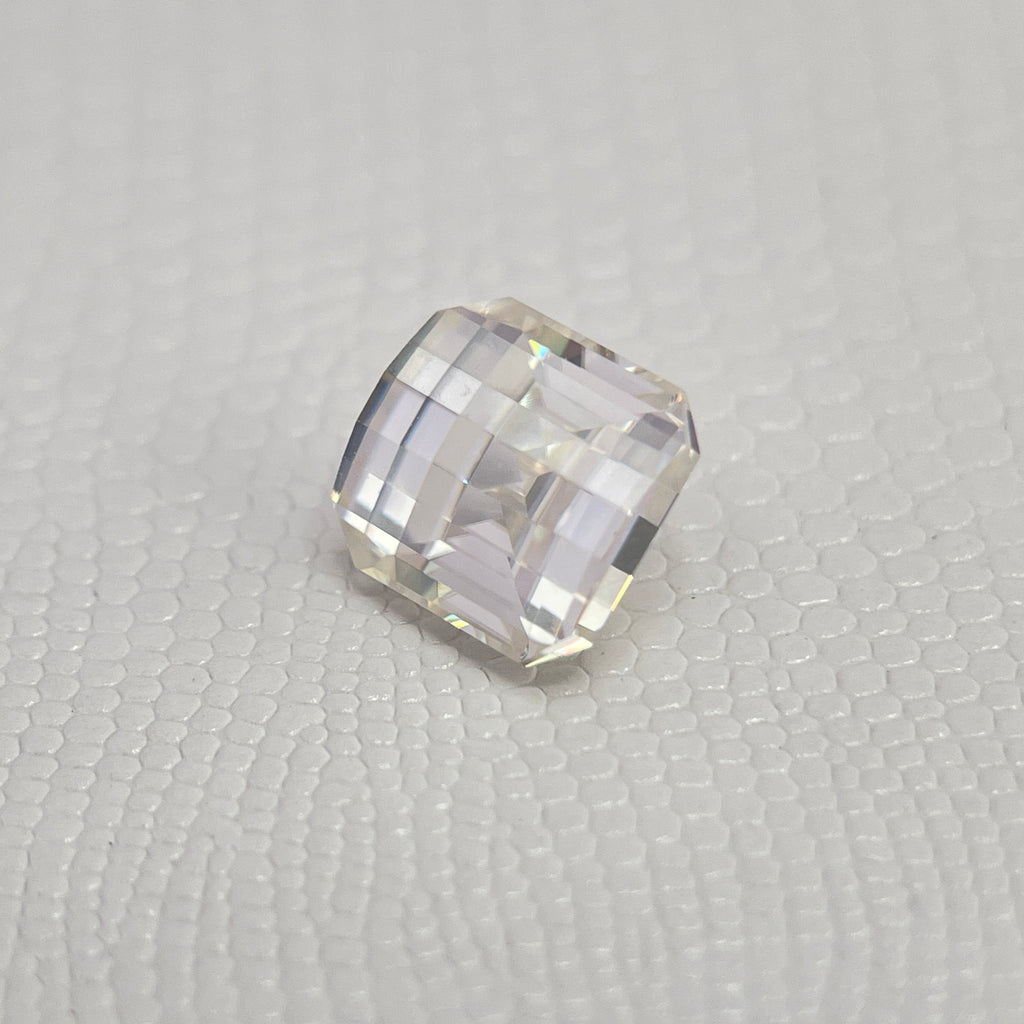 5 Carat PIXEL Cut VVS1 D Moissanite Space Diamond | 10 x 10 mm | A Gemdrop® EEEXCLUSIVE | Gemdrop® Verified
