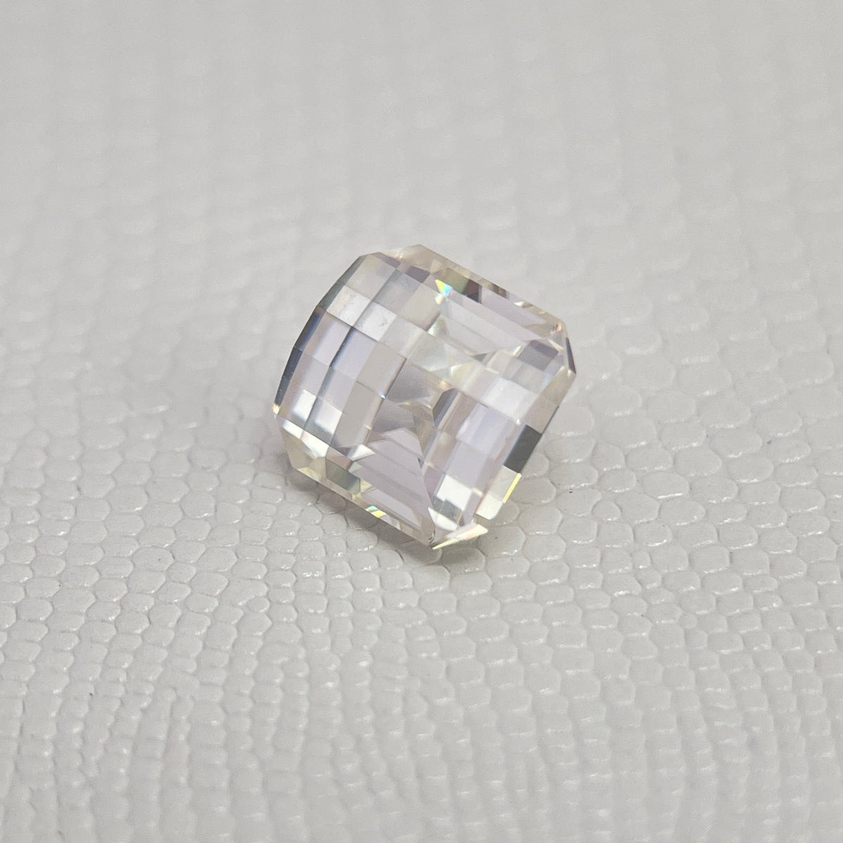 5 Carat PIXEL Cut VVS1 D Moissanite Space Diamond | 10 x 10 mm | A Gemdrop® EEEXCLUSIVE | Gemdrop® Verified