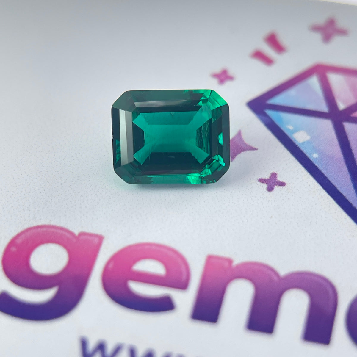 Zambia Green Hydrothermal Emerald [Beryl] | Emerald Cut | 6x8 & 8x10 mm | Gemdrop® Verified