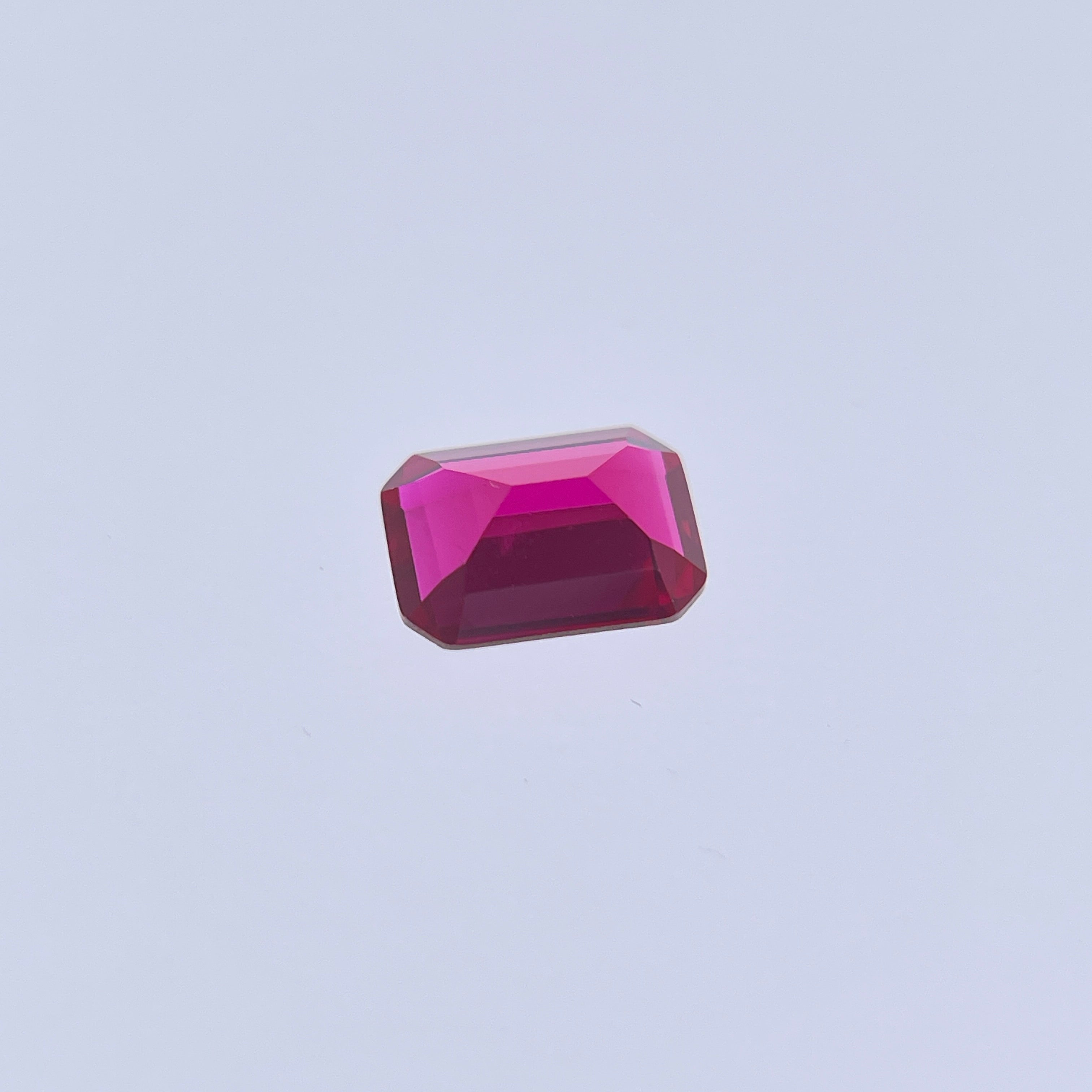 ~1.6ct Pigeon Blood Red Ruby | Emerald Cut | 6x8 mm | Gemdrop® Verified