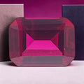 ~1.6ct Pigeon Blood Red Ruby | Emerald Cut | 6x8 mm | Gemdrop® Verified