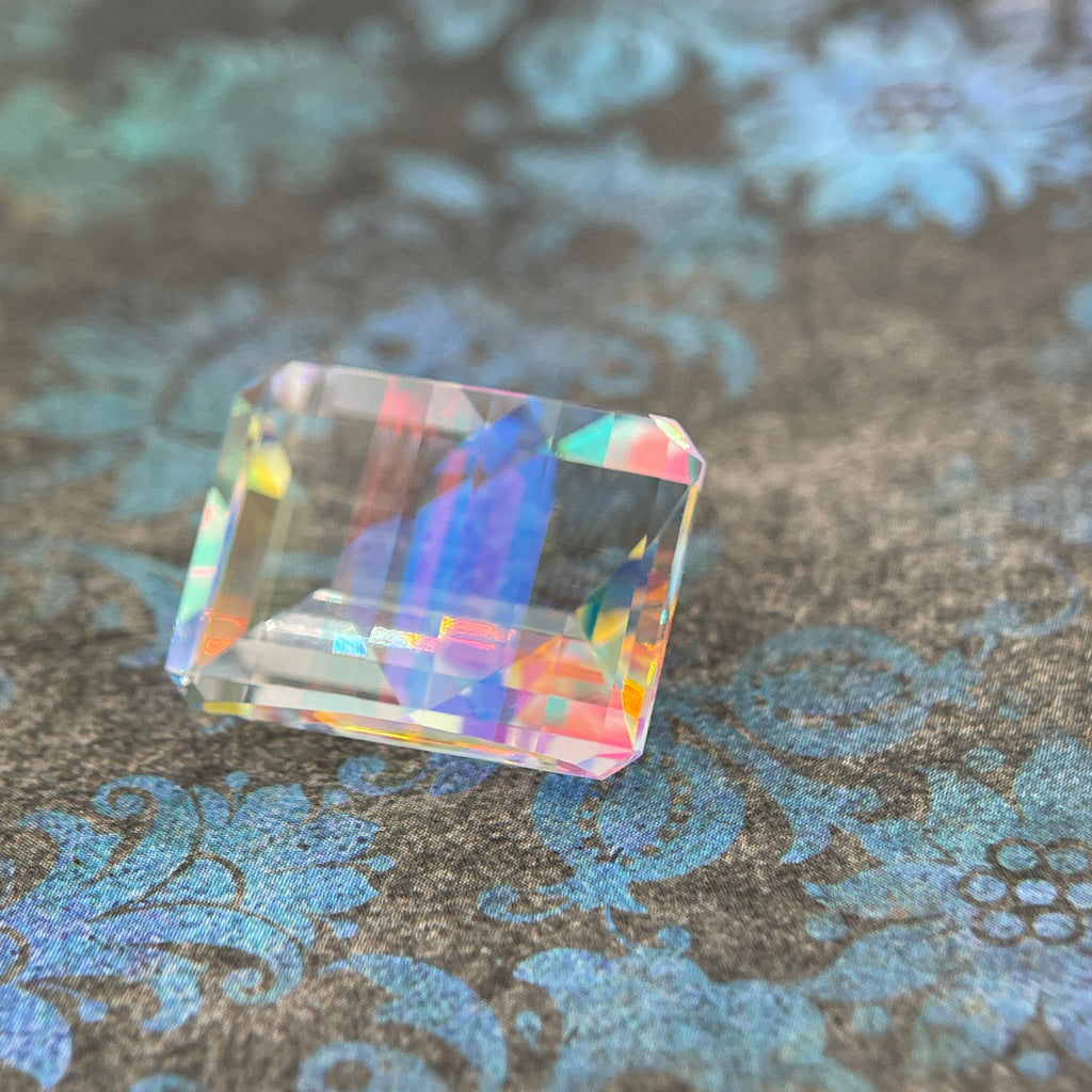 20.025ct Mystic Quartz | Pixel Cut | 15x20 mm | Gemdrop® Verified