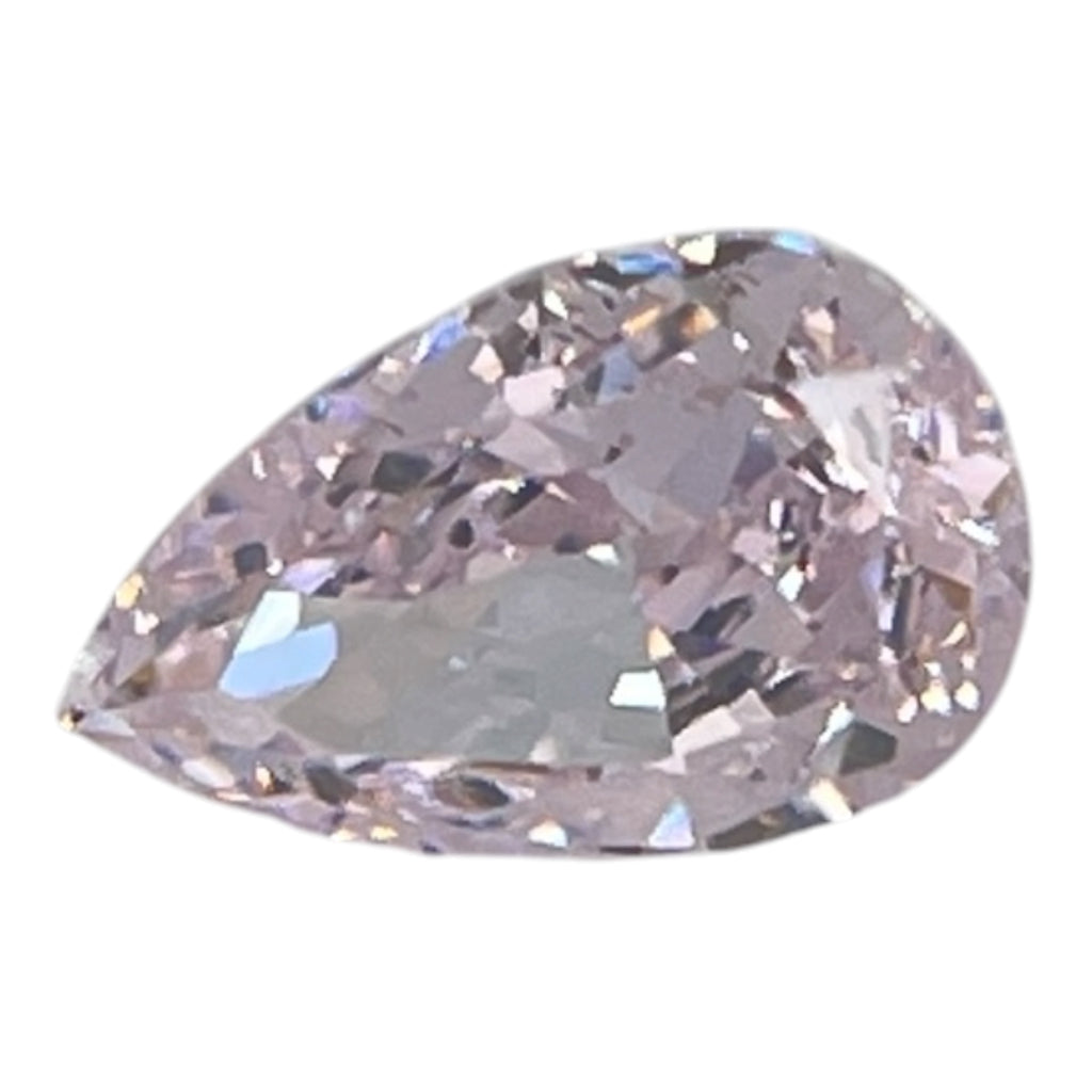 Ice Cut Cubic Zirconia – Seductive Pink Drop Cut 5x8 mm ~1.8ct