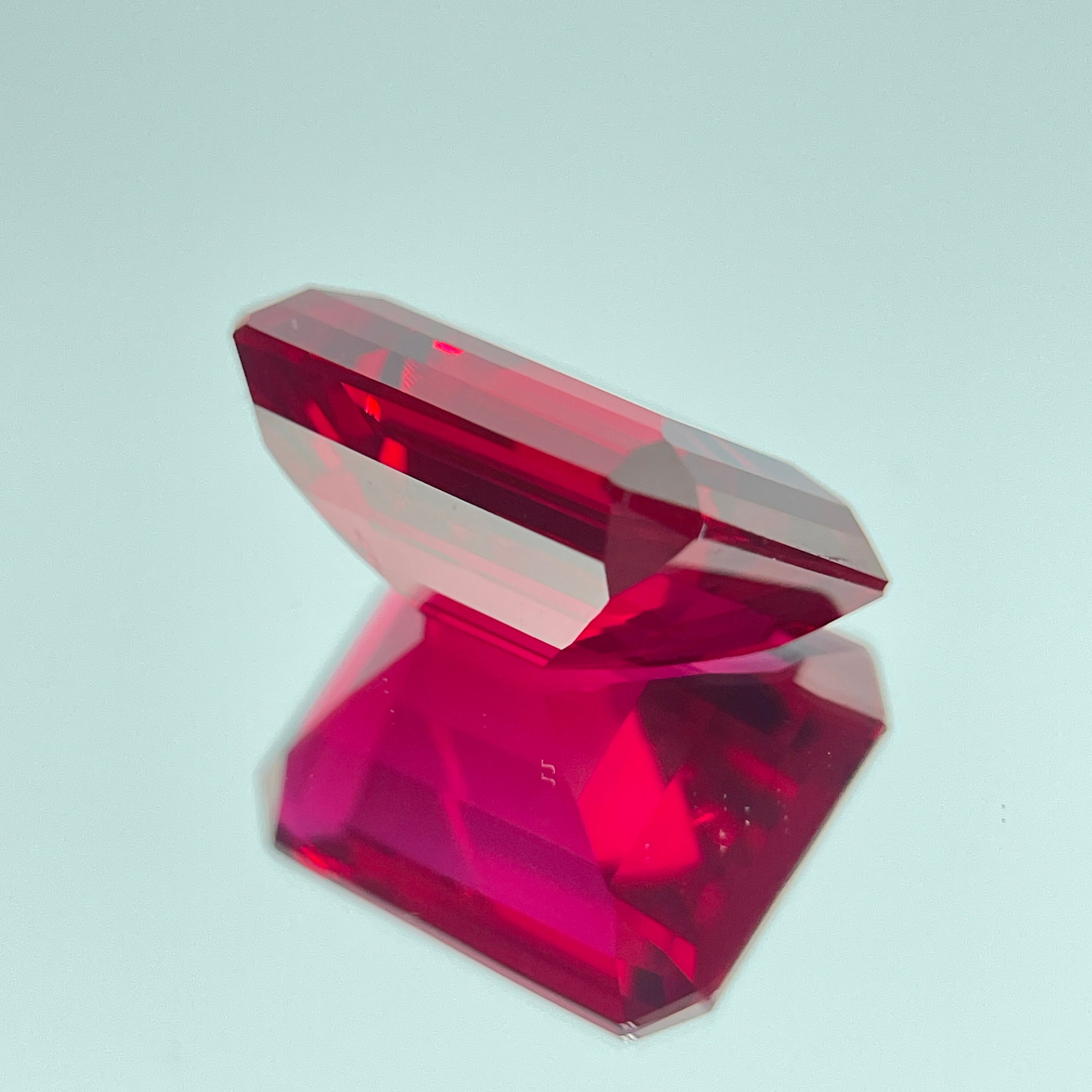 ~30ct Pigeon Blood Ruby | Emerald Cut | 1.5 × 2 cm | Gemdrop® Verified