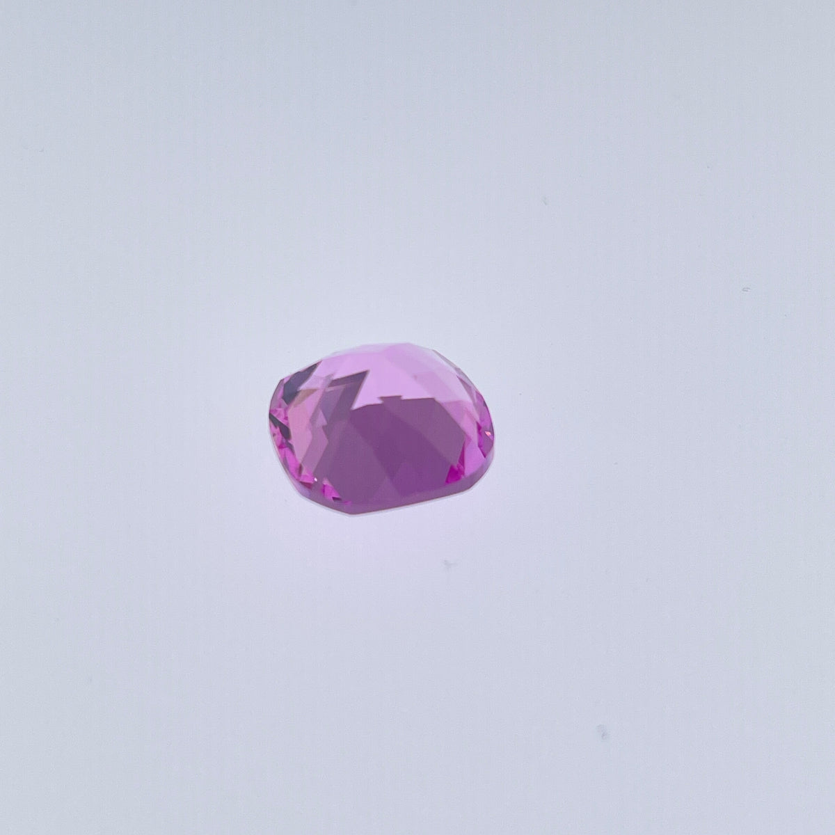 ~15ct Sakura Pink Sapphire | Cushion Cut | 14 × 14 mm | Gemdrop® Verified