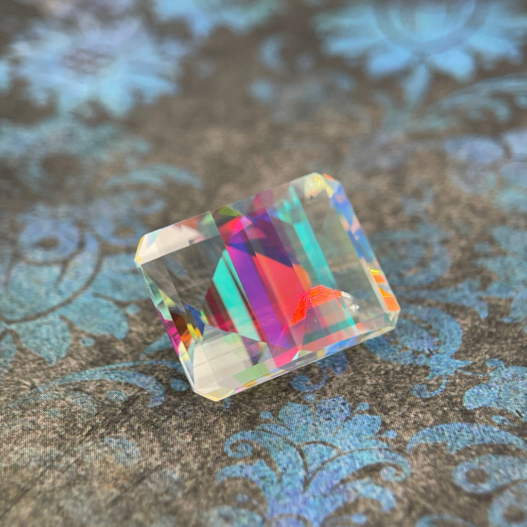 20.025ct Mystic Quartz | Pixel Cut | 15x20 mm | Gemdrop® Verified