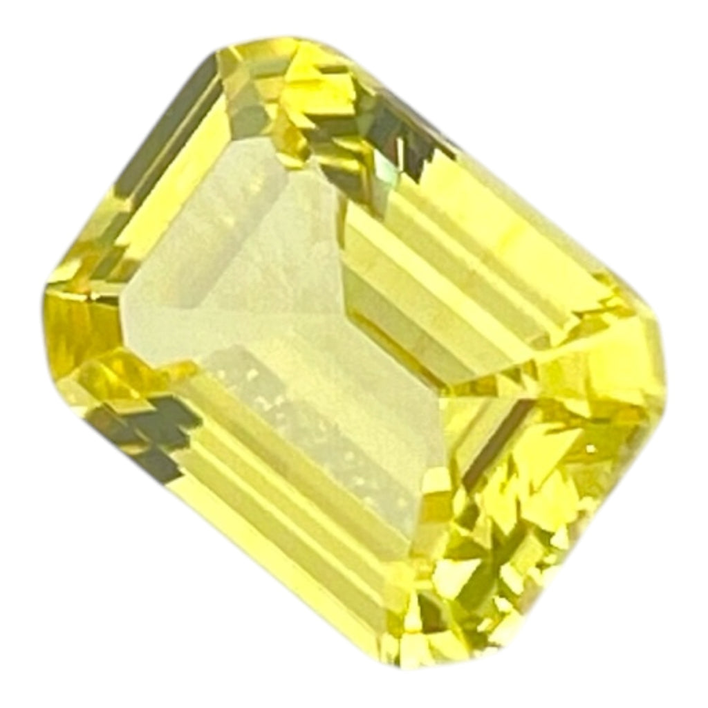 ~1.9ct Emerald Cut 6x8 mm | Canary Yellow | Gemdrop® Verified