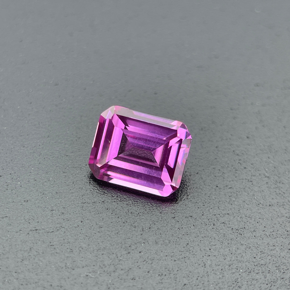 ~4ct Pink Sapphire | Emerald Cut | 8 × 10 mm | Gemdrop® Verified