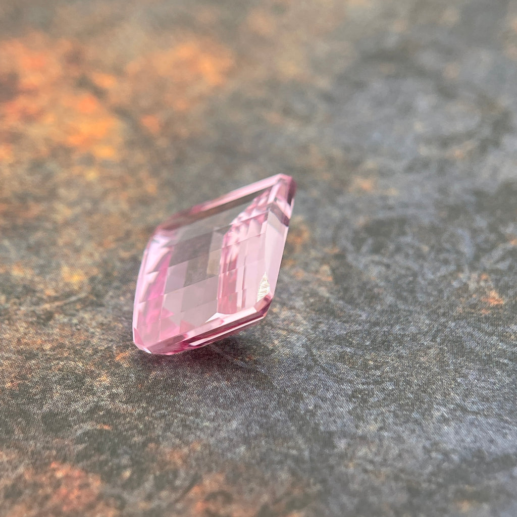 ~14.125ct Seductive Pink Sapphire | Pixel Cut | 12x16 mm | Gemdrop® Verified