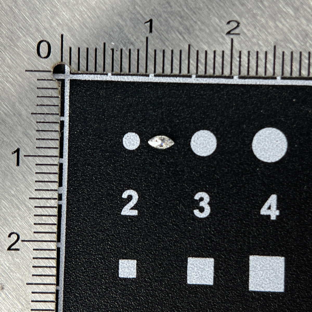 1.5 × 3 mm D VVS1 Space Diamond™ Moissanite | Marquise Cut | Gemdrop® Verified