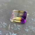 20.925ct Ametrine Purple (Amethyst) –Yellow (Citrine) | Pixel Cut | 15x20 mm | Gemdrop® Verified