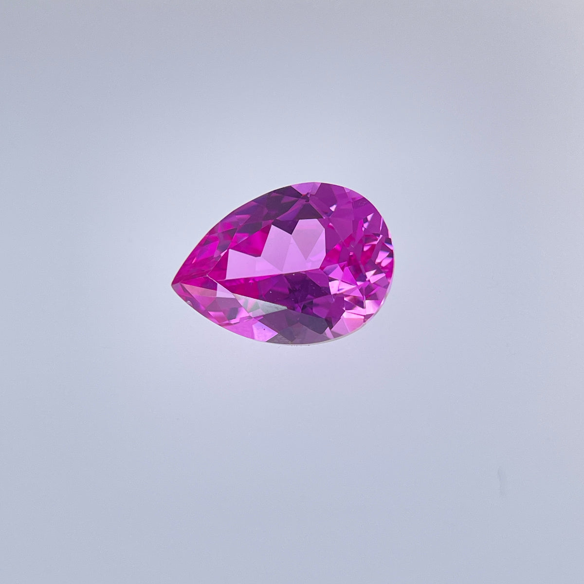 ~6ct Hot Pink Sapphire | Drop Pear Cut | 10 × 14 mm | Gemdrop® Verified