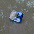Saphir bleuet ~4ct | Coupe émeraude | 8 × 10 mm | Certifié Gemdrop®