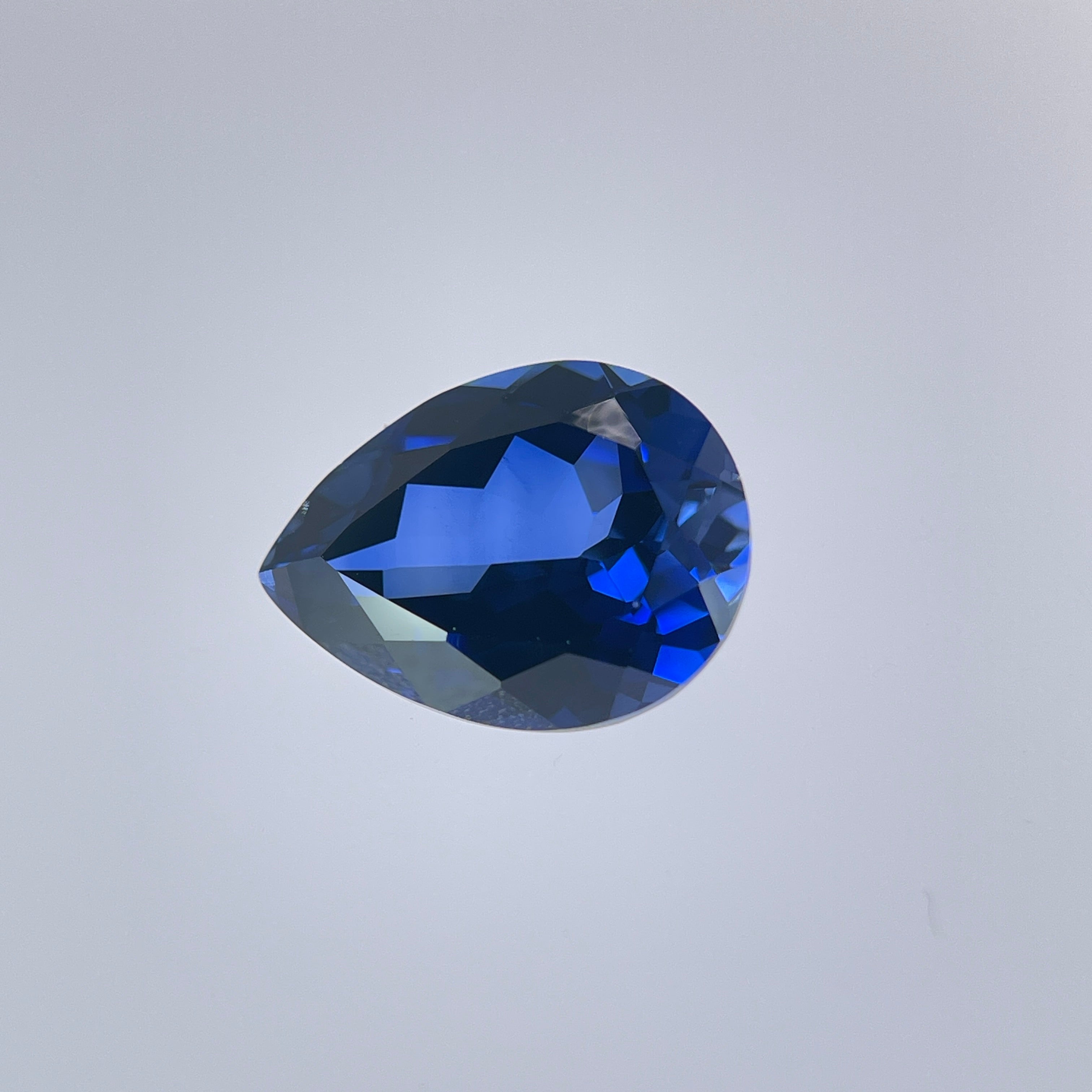 ~10.9ct Royal Blue Sapphire | Drop Pear Cut | 12 × 16 mm | Gemdrop® Verified