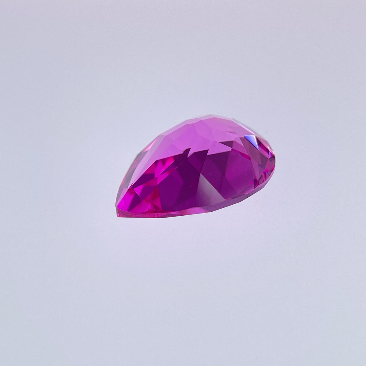 ~14ct Hot Pink Sapphire | Drop Pear Cut | 13 × 18 mm | Gemdrop® Verified
