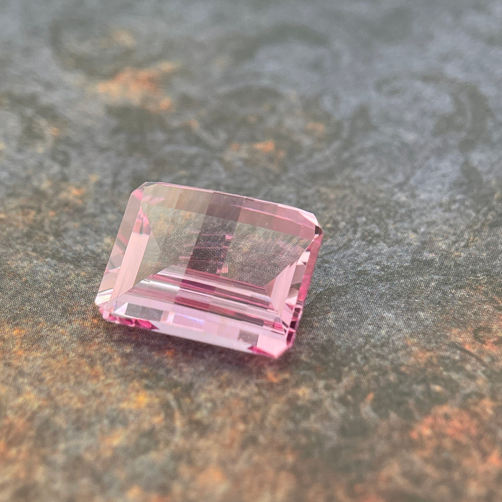 ~14.125ct Seductive Pink Sapphire | Pixel Cut | 12x16 mm | Gemdrop® Verified